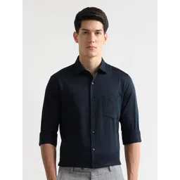 Arrow Men Slim Fit Solid Spread Collar Cotton Formal Shirt-picture-28