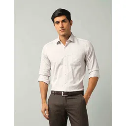 Arrow Men Slim Fit Spread Collar Geometric Printed Cotton Formal Shirt-picture-38