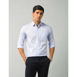 Arrow Men Slim Fit Spread Collar Geometric Printed Cotton Formal Shirt-picture-30