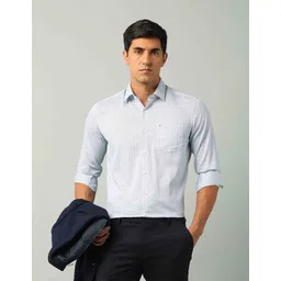 Arrow Men Slim Fit Spread Collar Geometric Printed Cotton Formal Shirt-picture-25