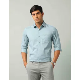 Arrow Men Slim Fit Spread Collar Geometric Printed Cotton Formal Shirt-picture-14