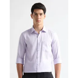 Arrow Men Slim Fit Vertical Striped Spread Collar Cotton Formal Shirt-picture-19