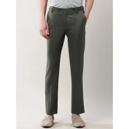 Arrow Men Solid Mid-Rise Regular Fit Classic Trousers-picture-15