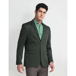 arrow Men Solid Single Breasted Formal Blazer-picture-23