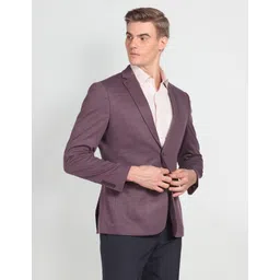arrow Men Solid Single Breasted Formal Blazer-picture-31