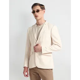 arrow Men Solid Single Breasted Formal Blazer-picture-34