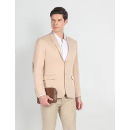 arrow Men Solid Single Breasted Formal Blazer-picture-22