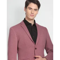 arrow Men Solid Single Breasted Formal Blazer-picture-21