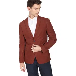 arrow Men Solid Single Breasted Formal Blazer-picture-22