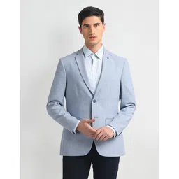 arrow Men Solid Single Breasted Formal Blazer-picture-25