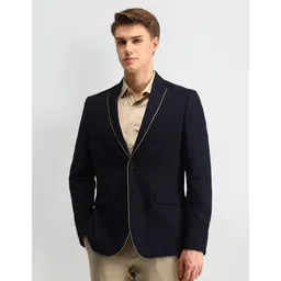 arrow Men Solid Single Breasted Formal Blazer-picture-42