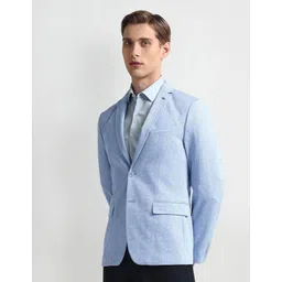 arrow Men Solid Single Breasted Formal Blazer-picture-24