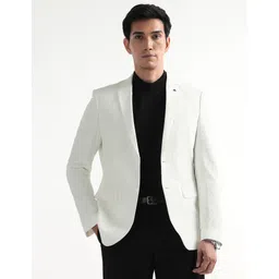 arrow Men Solid Single Breasted Formal Blazer-picture-40