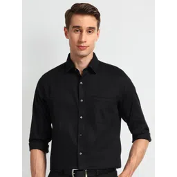 Arrow Men Spread Collar Micro Ditsy Printed Cotton Slim Fit Formal Shirt-picture-14