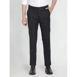 Arrow Men Tailored Fit Flat-Front Mid-Rise Formal Trousers-picture-11