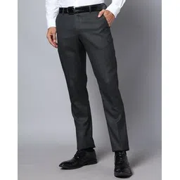 arrow Men Tapered Fit Flat-Front Trousers-picture-31
