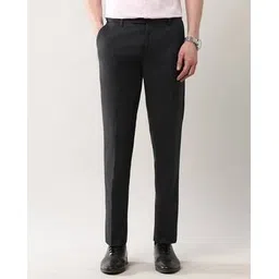 arrow Men Tapered Fit Flat-Front Trousers-picture-15