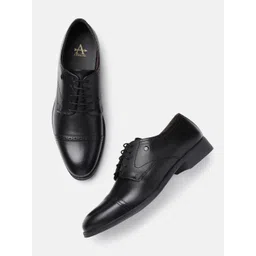 Arrow Men Textured Formal Leather Derbys-picture-17