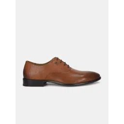 Arrow Men Textured Leather Lace-Ups Formal Oxfords image 4