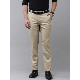 Arrow Men Textured Original Tapered Fit Formal Trousers-image-6