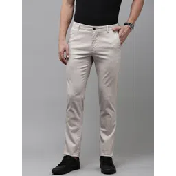 Arrow Men Textured Slim Fit Trousers image 1