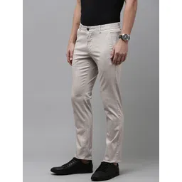 Arrow Men Textured Slim Fit Trousers image 5