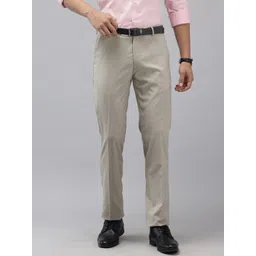 Arrow Men Textured Tailored Fit Formal Trousers-image-38