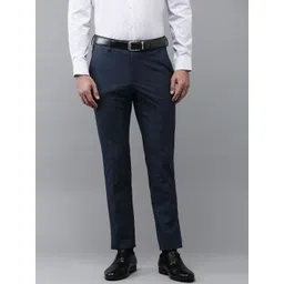 Arrow Men Textured Tapered Fit Formal Trousers-image-37