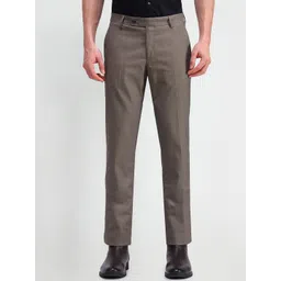 Arrow Men Textured Urban Slim Tapered Fit Trousers-picture-10