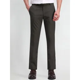 Arrow Men Textured Urban Slim Tapered Fit Trousers image 1
