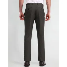 Arrow Men Textured Urban Slim Tapered Fit Trousers image 3