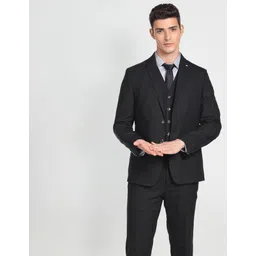 arrow Men Three Piece Checkered Suit-picture-19