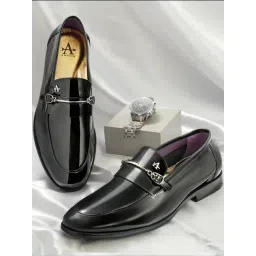 Arrow Men's Black Formal Loafers-picture-26