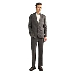 arrow Men's Checked Tailored Fit Dobby Suit-picture-31
