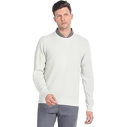 arrow Men's Cotton Round Neck Casual Sweater-picture-36