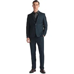 arrow Men's Polyester Blend Single Breasted Business Suit Pants Set-picture-25