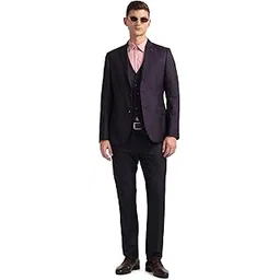 arrow Men's Polyester Single Breasted Business Suit Pants Set-picture-22
