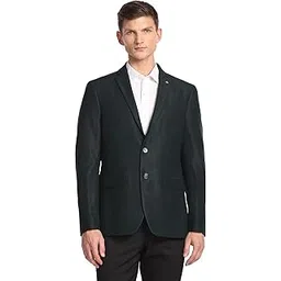 arrow Men's Regular Notch Lapel Collar Windowpane Check Blazer-picture-17