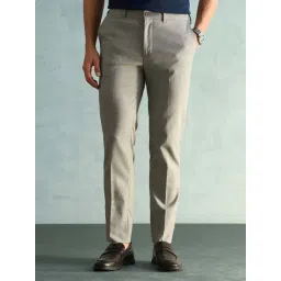 Arrow Men's Solid Slim Fit Elasticated Waistband Trouser-picture-19