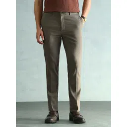Arrow Men's Solid Slim Fit Elasticated Waistband Trouser-picture-23