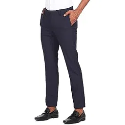 arrow Men's Solid Tailored Fit Polyester Formal Trouser-picture-17