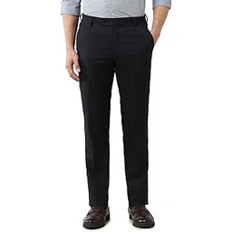 arrow Men's Tailored Fit Checked Trousers-picture-54