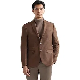 arrow Men's Textured Tailored Fit Blazer-picture-37