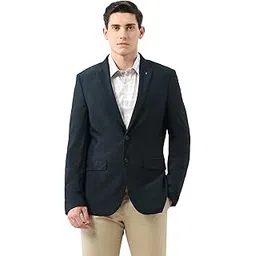arrow Men's Textured Zero Calorie Slim Fit Blazer-picture-16