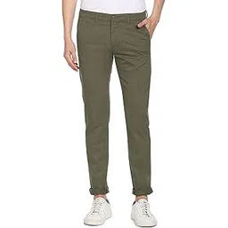 arrow Men's Twill Weave Solid Casual Regular Fit Trousers-picture-44