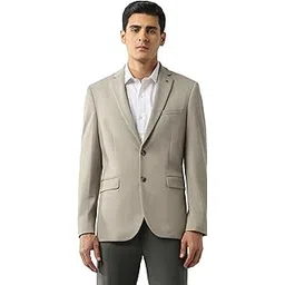 arrow Men's Zero Calorie Slim Fit Textured Blazer-picture-26