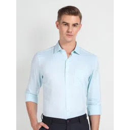 Arrow Micro Checked Twill Formal Shirt-picture-19