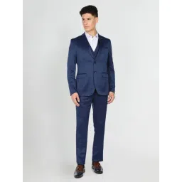 Arrow Navy Regular Fit Three Piece Suit-picture-42