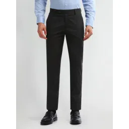 Arrow Navy Slim Fit Trousers-picture-19