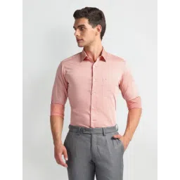 Arrow Orange Cotton Slim Fit Shirt-picture-32